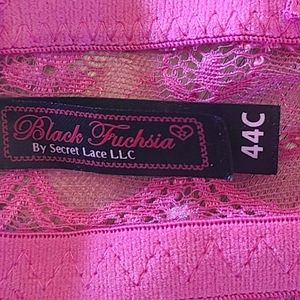 Black Fuschia size 44C bright pink under wire bra